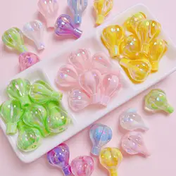5pcs/lot Stripe Rainbow Color Candy Beads Bracelet DIY Decoration Manicure Ornament Jewelry Making Phone Chain Intelligence