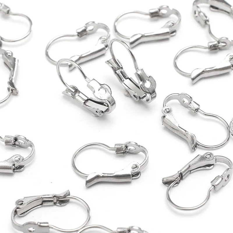 Image of 20 Stück Leverback Ohrring Finding Edelstahl Ohrring Haken Ohr Draht Hypoallergen Französisch Ohrring Verschluss für Schmuckherstellung DIY