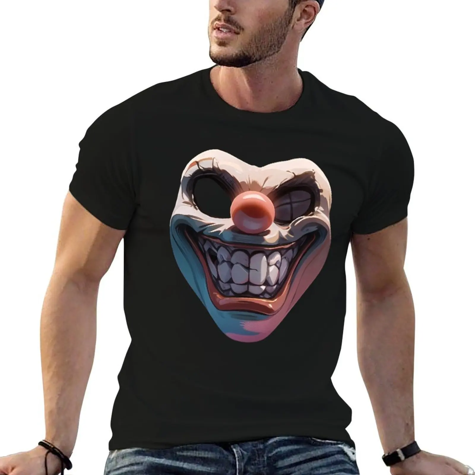 

Twisted metal mask sweet tooth T-Shirt t shirts for man graphic tees t shirt personalised t shirts cotton 100% T-Shirt