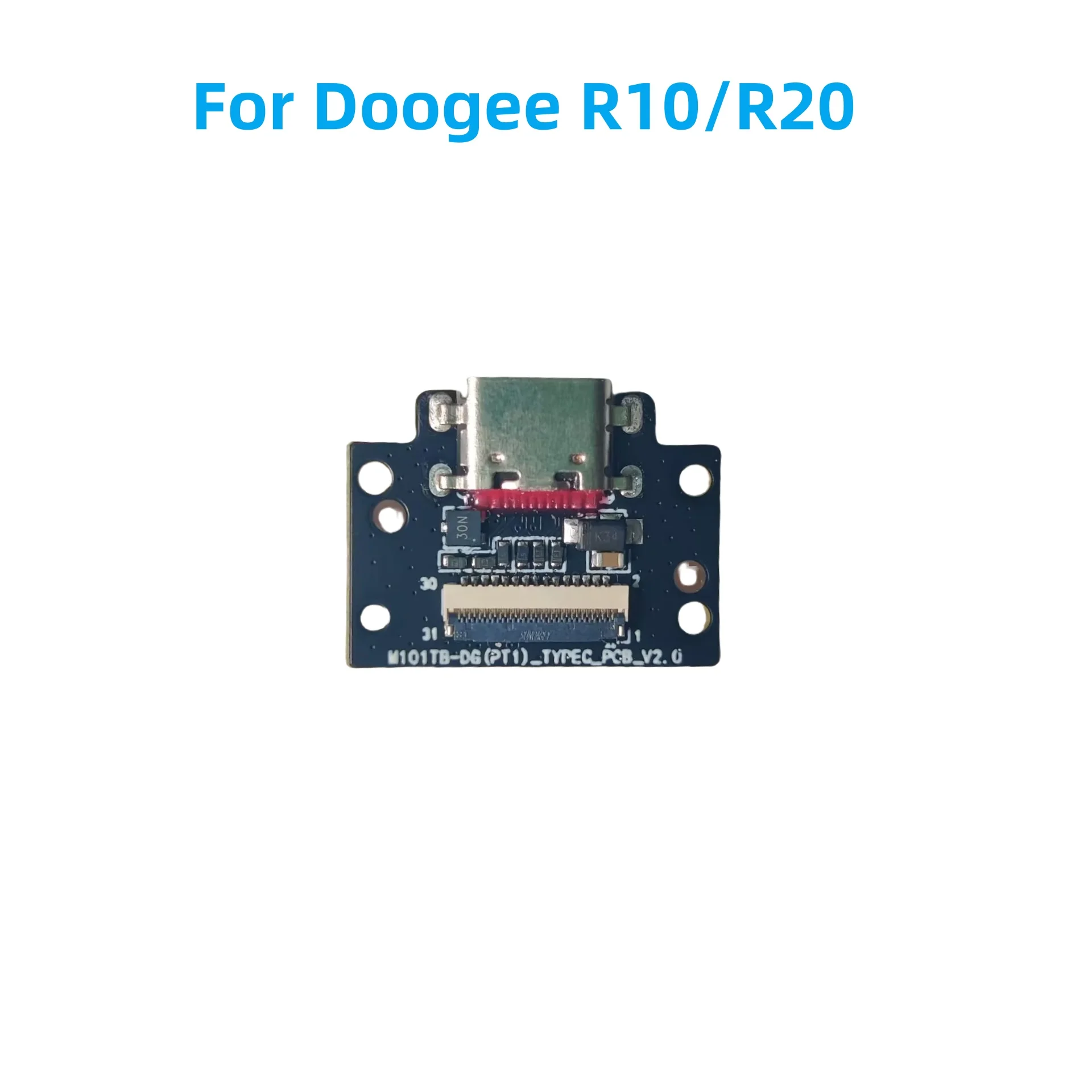 For Doogee R20 R10 Tablet Original Type C Type-C USB Board Base Charging Dock Plug Connector Replacement Accessories Parts