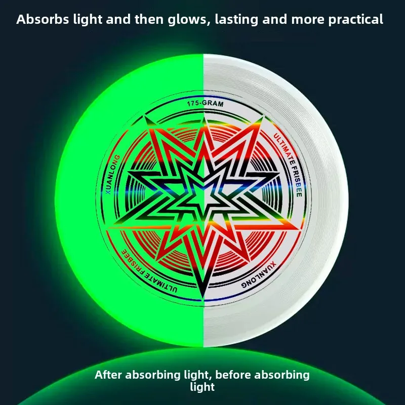 Luminous Frisbee Outdoor Professional Grade 175g Adult Competitive Competition Extreme Spinning Children's Sports Game Toy