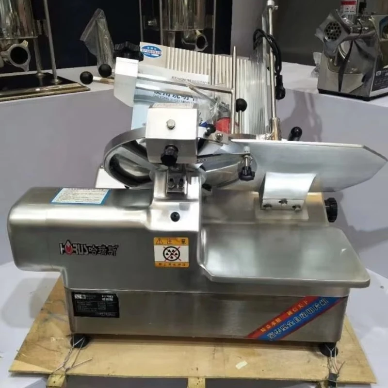 

All Stainless Steel Double Motor Frozen Meat Slicer Thickness Adjustable Commercial Retail Automatic Meat Slicer Machine