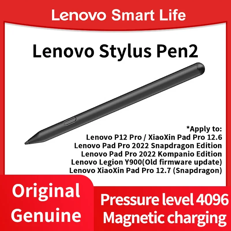 Lenovo Original Stylus Pen Xiaoxin Pen2 for Lenovo Pad Pro 2022 Legion Y900 Lenovo Pad Pro 12.7 Snapdragon Edition Pad Pro 12.6