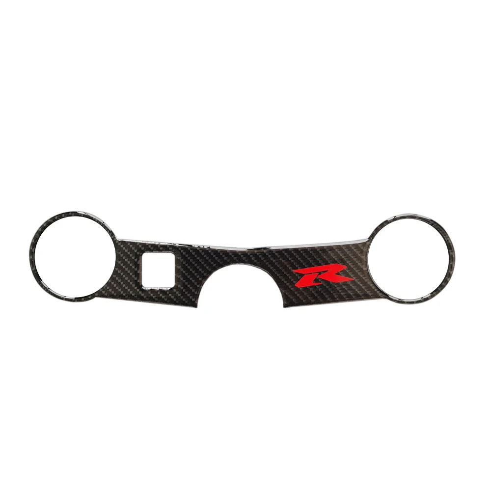 Autocollant de serrage supérieur pour Suzuki GSXRfemale, capuchon en carbone précieux, tampon de fourche, triple arbre, autocollant pour GSXR750,