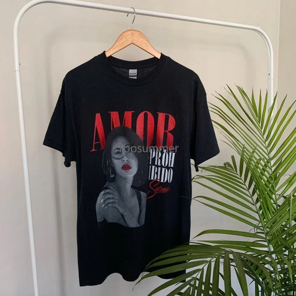 Vintage Selena Quintanilla Amor Prohibido T Shirt Selena Lover For Men Selena Merch 14886