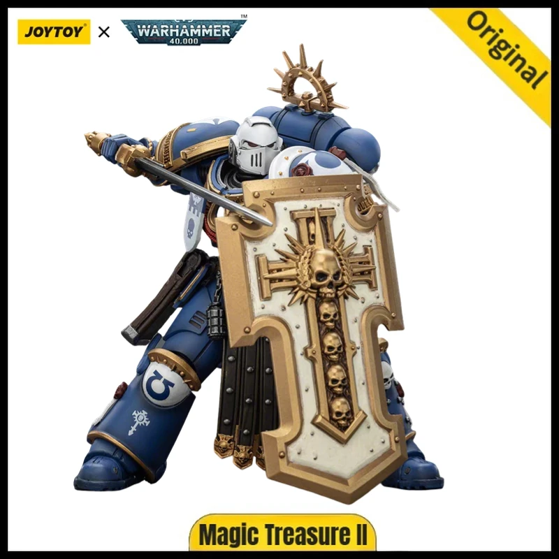 

【JOYTOY】Warhammer 40K 1/18 Action Figure Ultramarines Torvald with Power Sword Stormshield and Bolt Pistol H123mm
