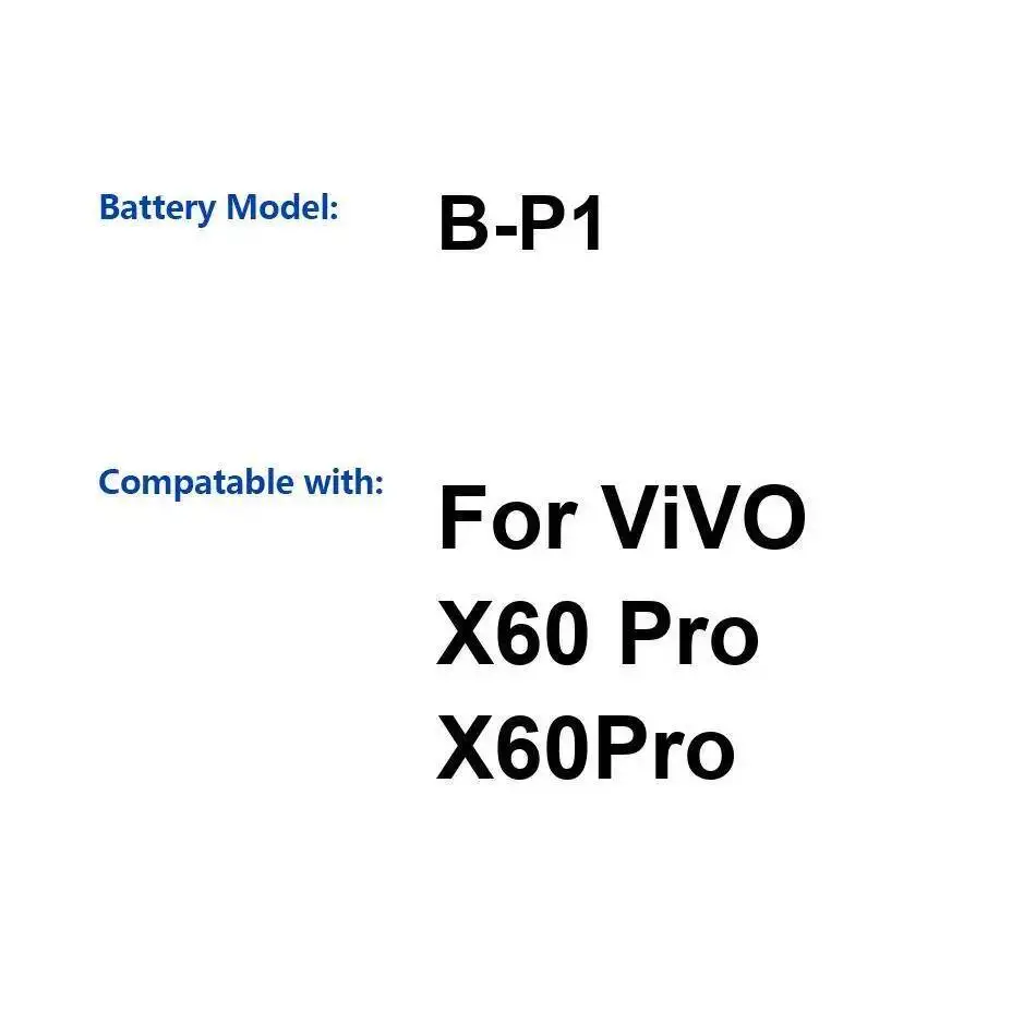 

Для Vivo X60 Pro аккумулятор мобильного телефона B-P1 прочный 4200 мАч