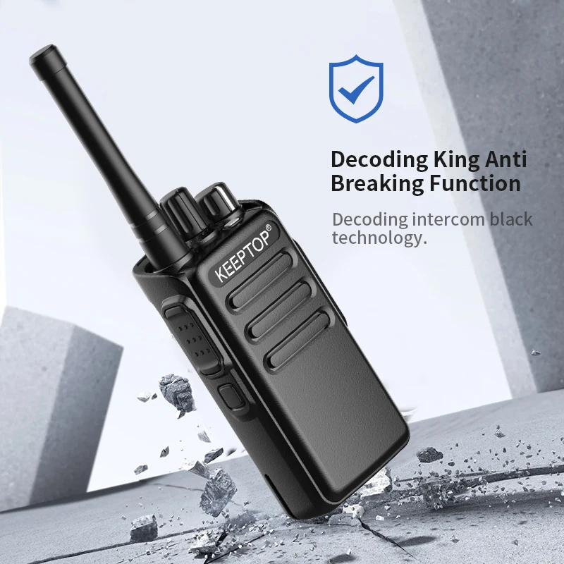 KEEPTOP 1/2Pcs Mini Walkie Talkie Portable Two-Way Radio UHF Transceiver Set Walkie-talkies Radio Walkie Talkie Long Range