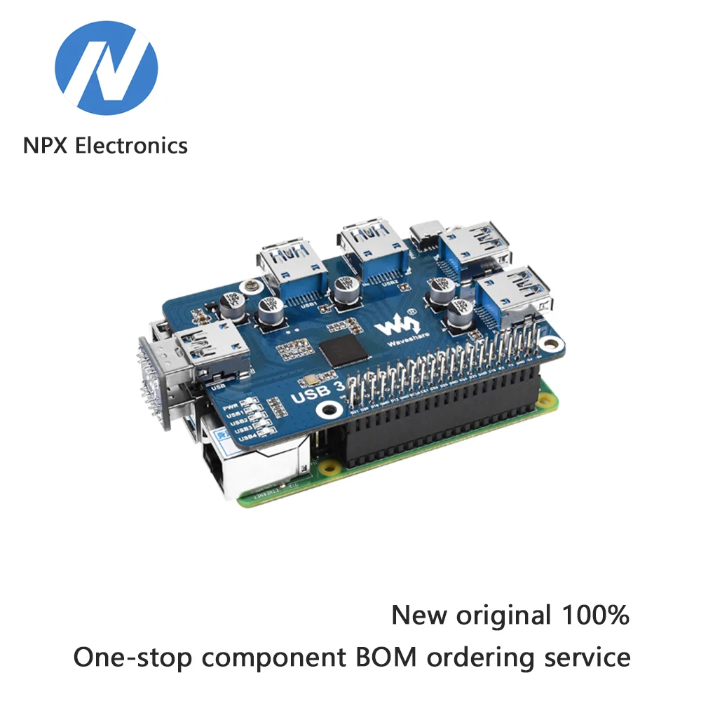 บอร์ดขยายพอร์ต USB, USB 3.2 Gen1, ฮับ USB, ตัวแปลงฮับ 4 พอร์ตแบบไม่ต้องติดตั้งไดรเวอร์