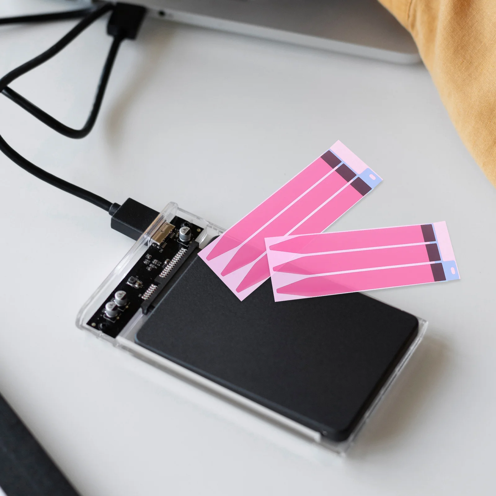 24pcs Back Stickers Strong Adhesive Replacement Strips For Phone Tape Fixing Remote Watch Tools