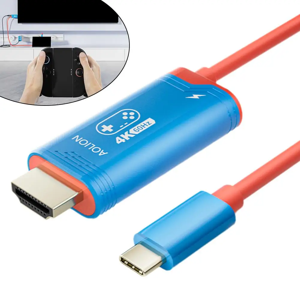 For Switch2host Screen Projection Linehd Universal Screen Projection Cable 2m For Rog Ally L5a0