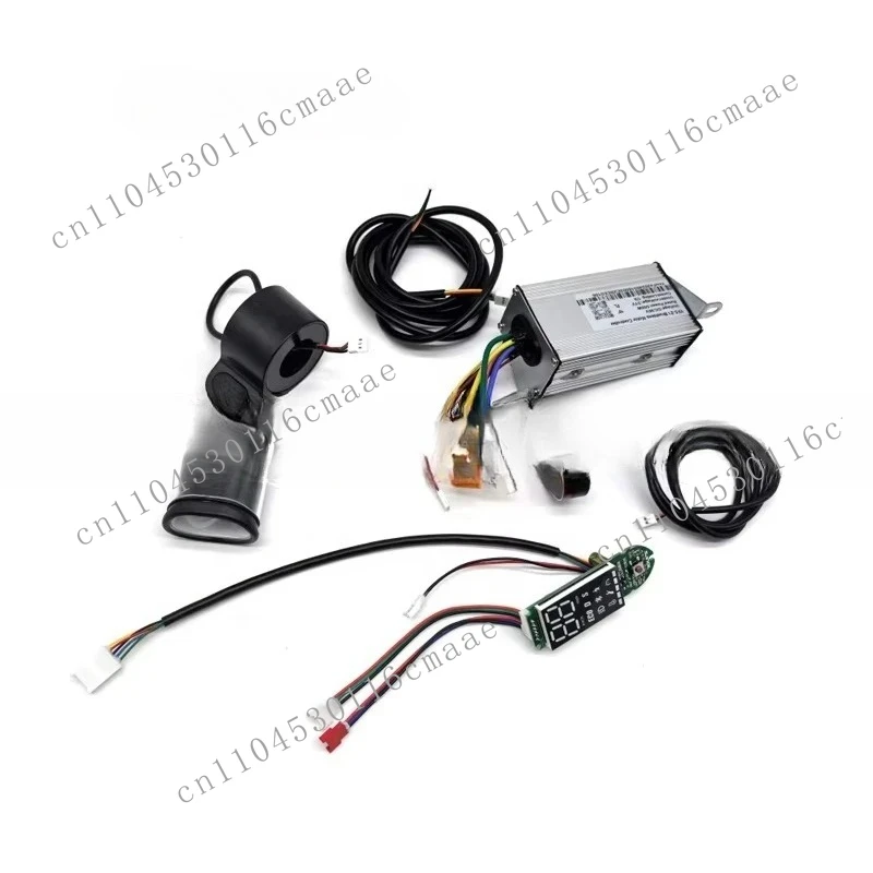 

10 Inch E-scooter Controller Kit 36V 17A 500W Brushless Motor Controller Display Throttle Front Taillight Kit Accessories