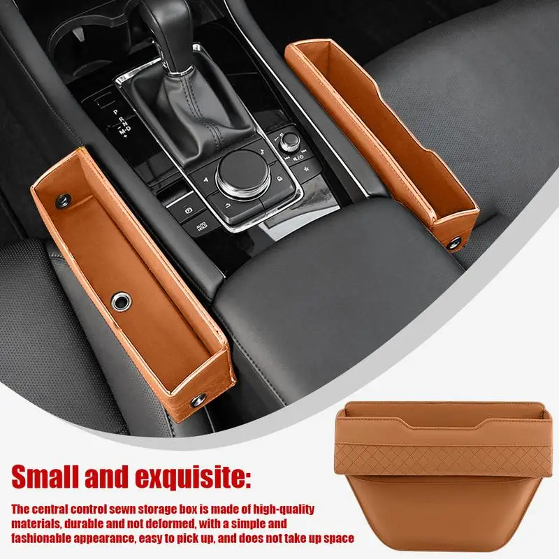 Car Seat Storage Box Multifunctional Seat Seam Storage Box Convenient Car Accessories Seam Storage For Cards Glasses Phone Keys