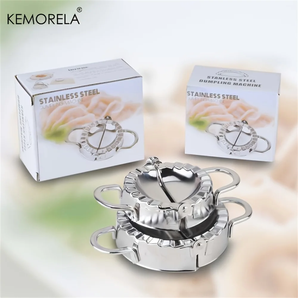 KEMORELA 1PCS Stainless Steel Dumpling Maker Mold Wrapper Dough Cutter Pie Ravioli Dumpling Mould Tools Kitchen Accessories