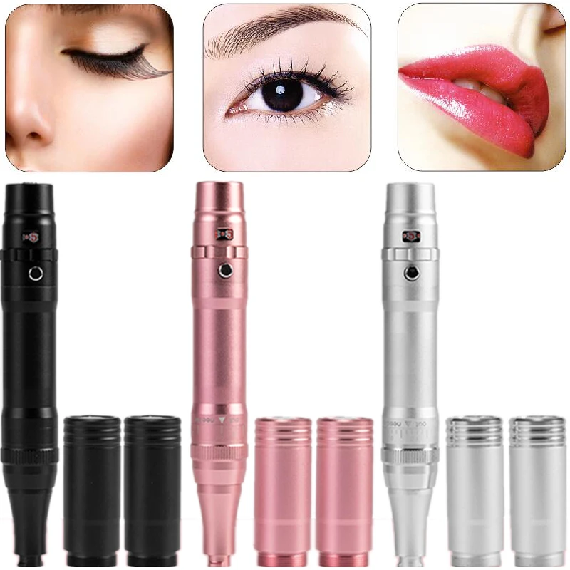 Macchina per tatuaggi wireless Penna PMU Trucco permanente professionale Microblading Sopracciglia Eyeliner Labbra Bellezza Body Art Cartuccia Kit di aghi