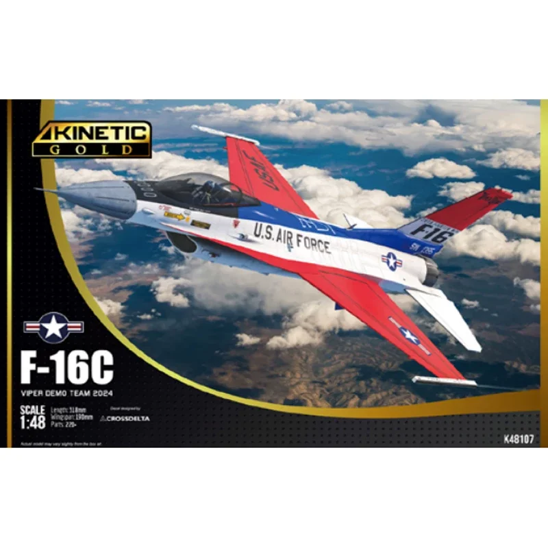 KINETIC K48107 1/48 F-16C Viper Demo Team 2024 - Scale Model Kit