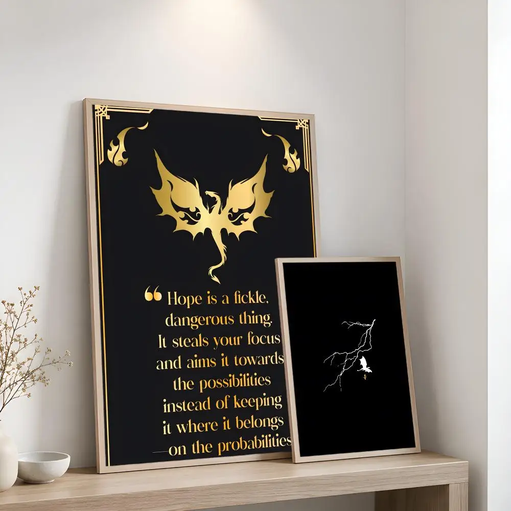 Fourth W-Wing Dragon Poster Home Artwork For Living Room Bedroom Office Dorm Apartment Gift