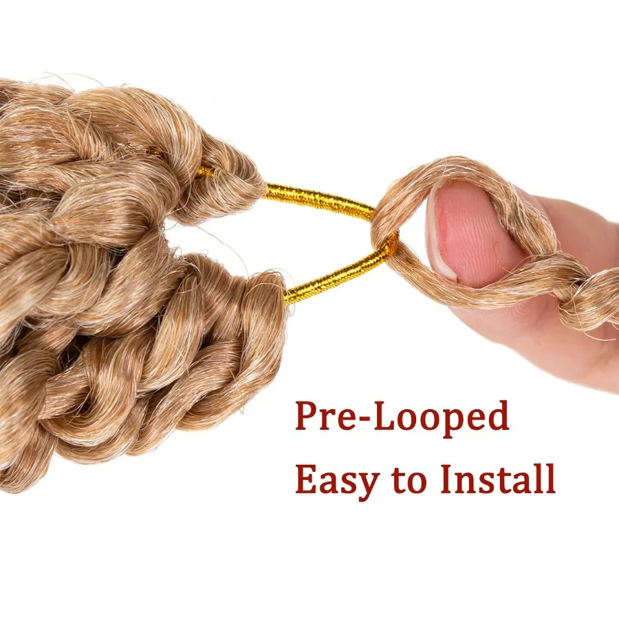 8 عبوات 22 بوصة شعر ملتوي مسبقًا شعر طبيعي أسود مسبقًا عاطفة تويست ضفائر كروشيه وصلات شعر صناعية لـ