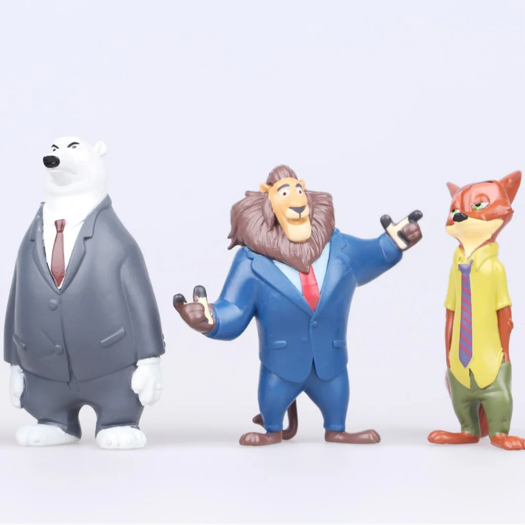 ชุดฟิกเกอร์สัตว์น่ารักจากดิสนีย์ ซูโทเปีย 12 ตัว/ชุด ของเล่นแอ็คชั่น จูดี้ ฮอปส์ กระต่าย นิค ไวลด์ จิ้งจอก จากภาพยนตร์ ของขวัญสำหรับเด็ก ของสะสม