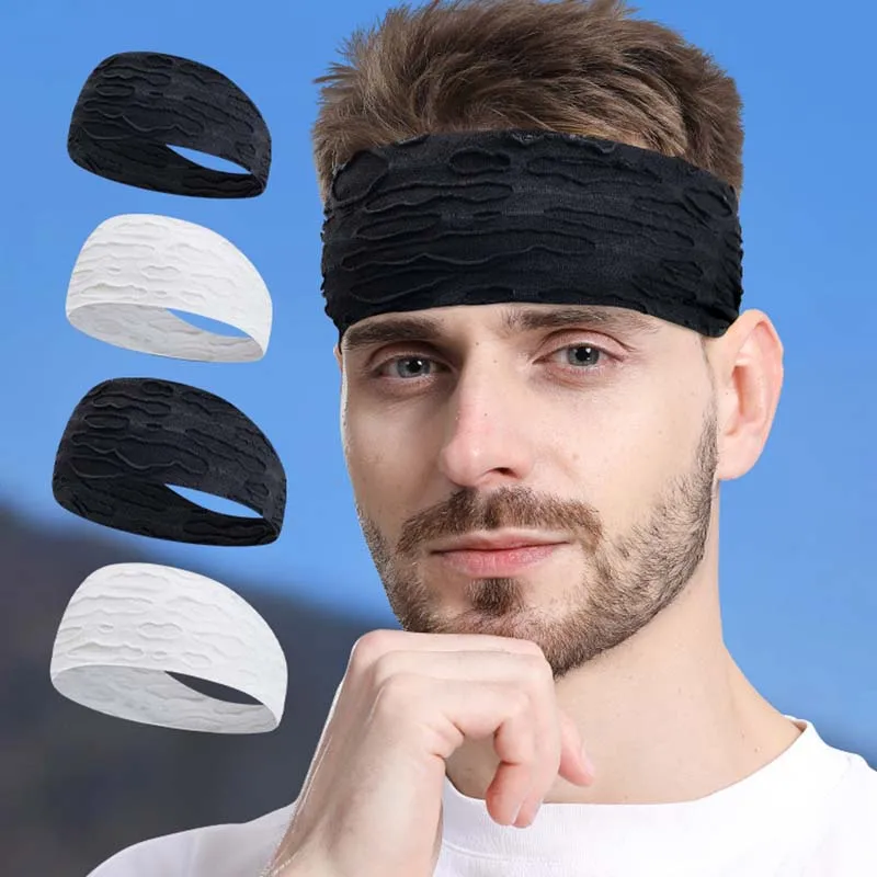 

Sweat-absorbent Thin Running Headband Adults Children Fitness Head with Smiling Mouth Opening Outdoor Sports Hair Ties Head-worn