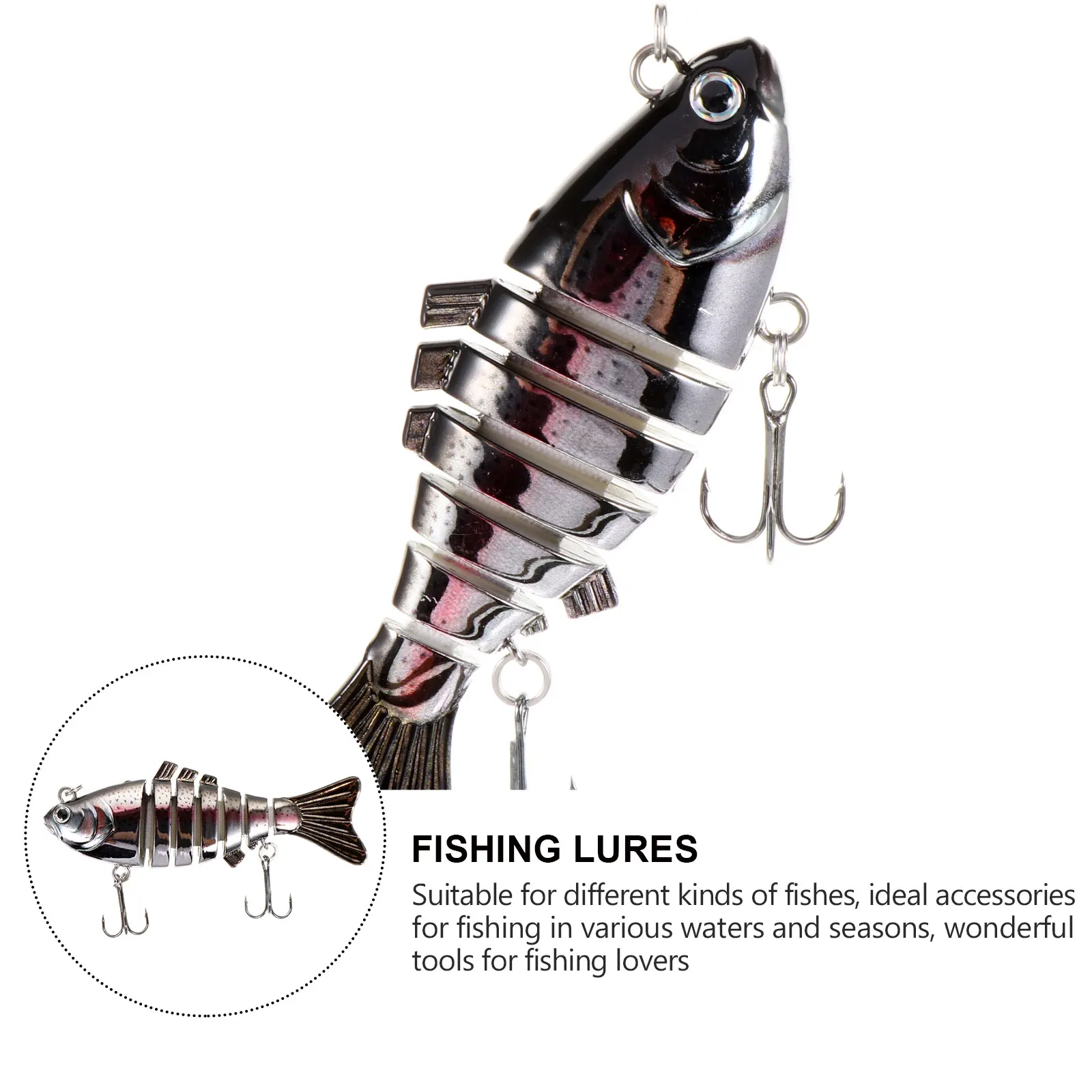 

1pc Multi-section Fishing Realistic Bait for Bass Durable Fishing Accessories Lightweight Various Waters Seasons Gifts
