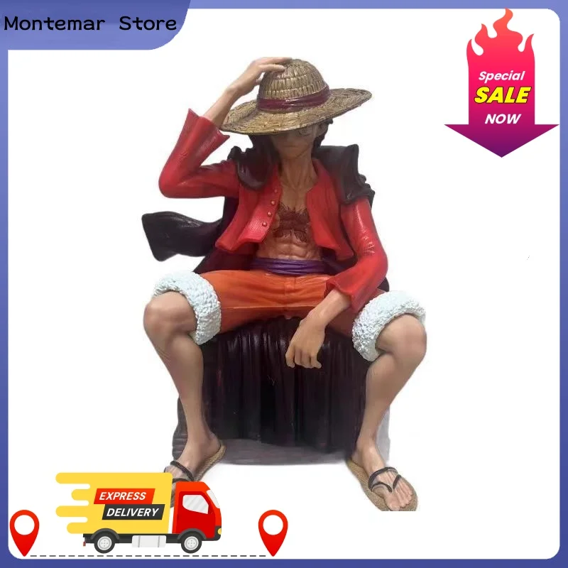 One Piece Anime Figur Roronoa Zoro & Ruffy PVC Action Modell Cool Samurai Auto Dekor Desktop Ornament Geschenk für Anime Fans