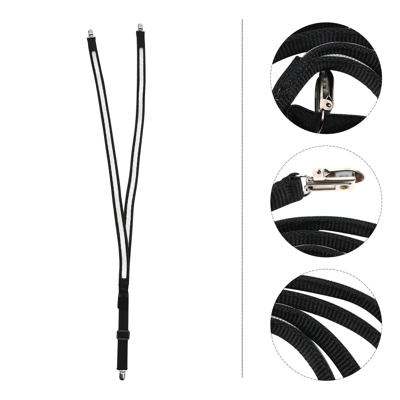 Bretelle luminose Clip elastica regolabile a forma di Y su LED incandescente Festival Accessori da uomo Striscia ottica in TPU Robusta