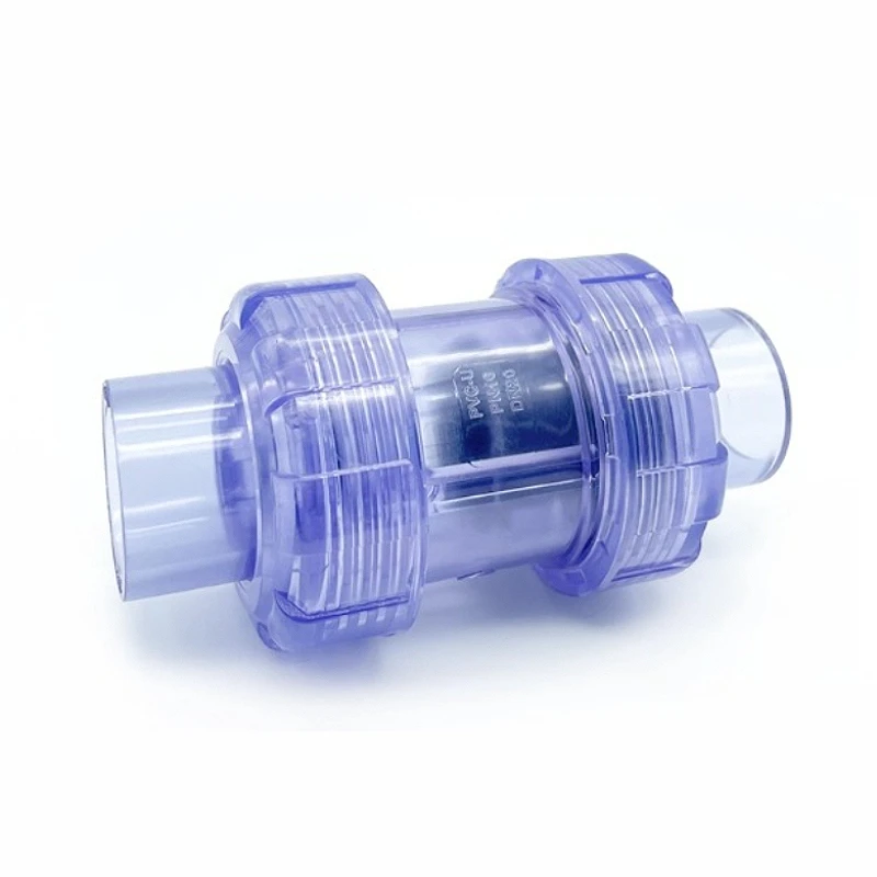 UPVC True Union Swing Check Valve for Backflow Prevention Slip Swing No-return Single Union / Double True Union Flap Check Valve