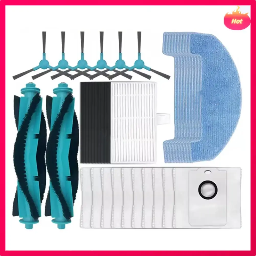 

ABYP 38PCS For Conga 2499 Ultra Home Titanium Advanced / Atvel Smartgyro R80 Vacuum Main Side Brush Mop Filter Dust Bag