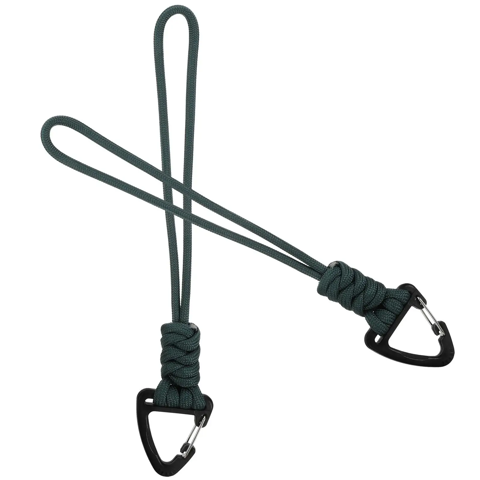2pcs Keychain Lanyard Sturdy Polyester Rope Camping Carabiner Hiking Buckle Hiking Lanyard With Buckle Strap Tools Durable