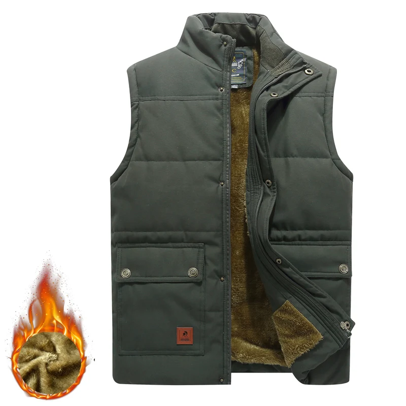 

Nice Fashion Male Fur Warm Waistcoat Jacket Fleece Vest Men's Large Size 8XL Clothing Winter Vest Jackets Sleeveless Coat