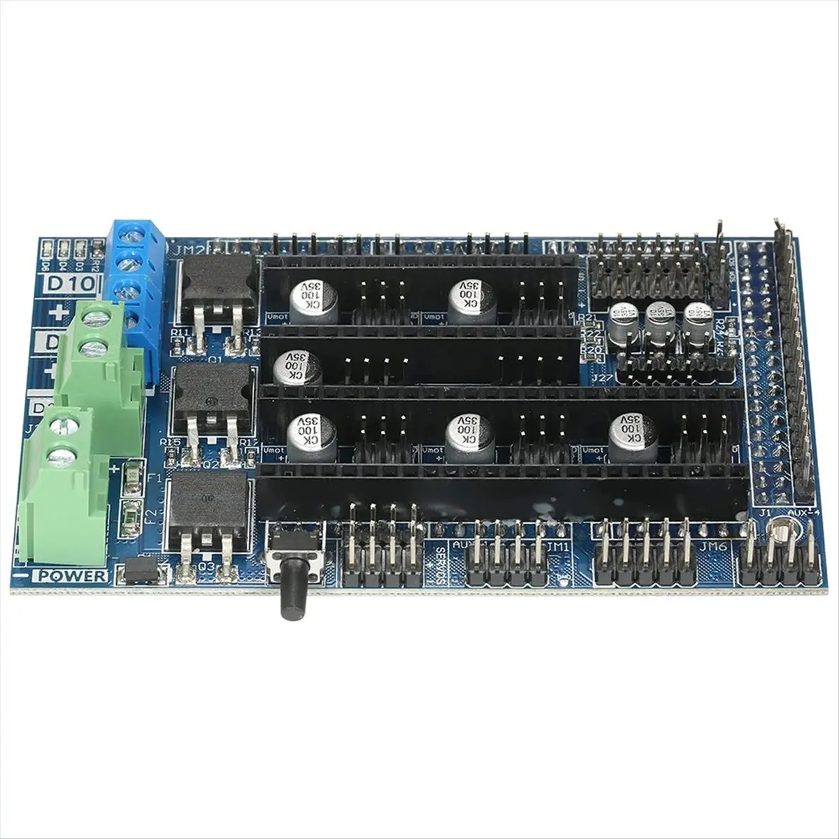 A85P Ramps 1.6 Control Board, 3D Printer Controller, 4-Layer Control Panel Board with Heatsink Expansion Mainboard
