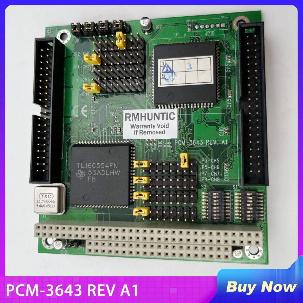 

4-Port RS232 PC104 For Advantech Serial Port Card Expansion Card Communication Module PCM-3643 REV A1