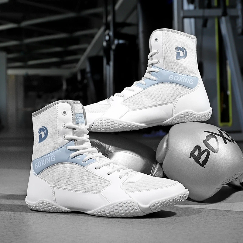 

Original Brand Professional Men Wrestling Sneaker Top Quality Wearable Boxing Sport Shoe Comfortable Breath Fighting Gym Shoe
