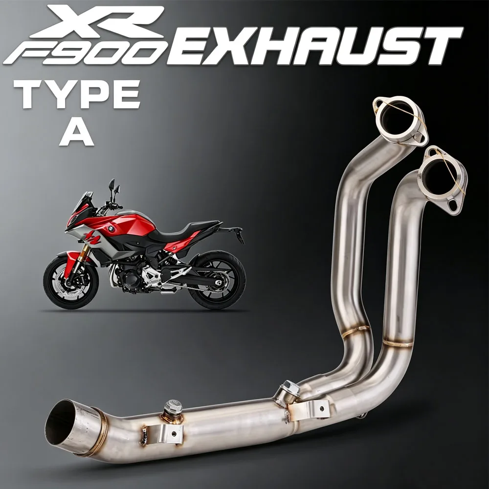 For BMW F900R F900XR F900 R/XR 2020-2024 Motorcycle Exhaust Slip On Line Kit Front Pipe Optional Connect Original Or 51MM Header