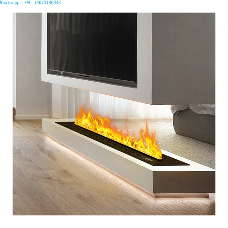 

3D Water Vapor Fireplace 1500mm Electric Insert 64 LED Flame Colors Vapor Water Fireplace 1500mm Electric