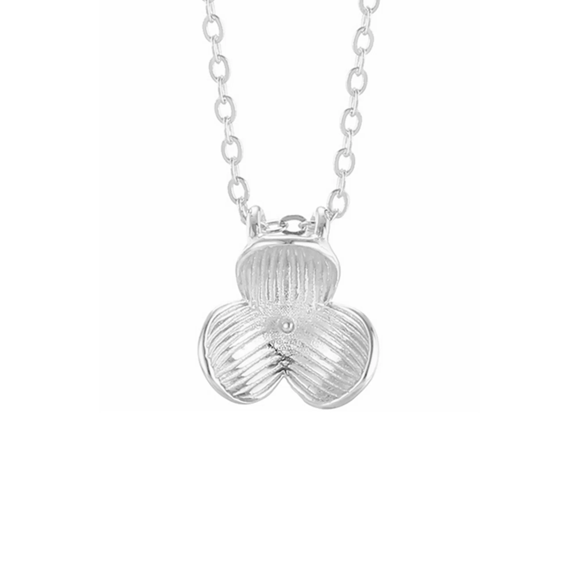 925 Silver Pendant Setting For 5mm-10mm Half-drilled Round Beads Pendant Bail With Necklace Chain 2 colors to choose