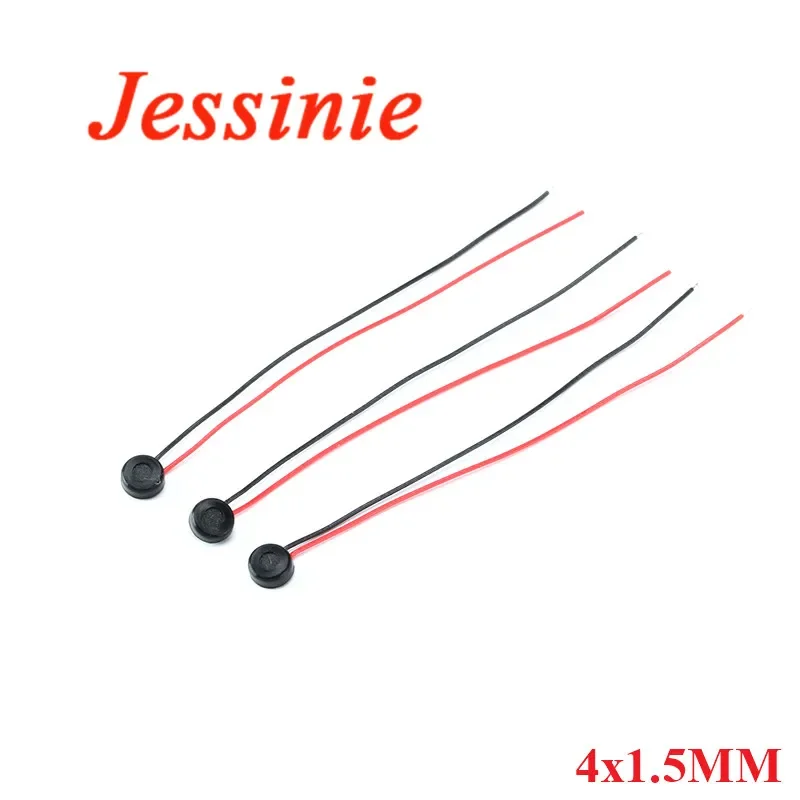 50 قطعة/10 قطعة إليكتريت مكثف MIC بالسعة ميكروفون إليكتريت 4x1.5 مللي متر للكمبيوتر الهاتف MP3 MP4 مع 2 يؤدي سلك طول: 5.5 سنتيمتر