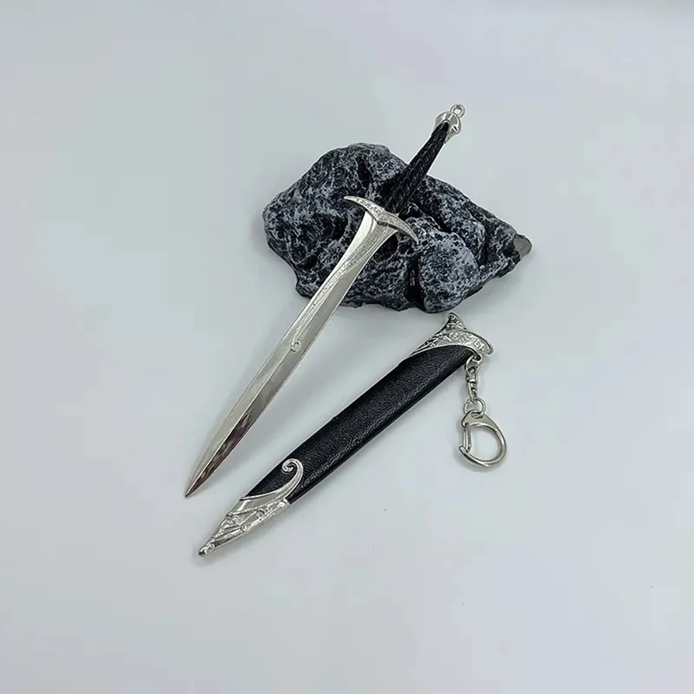 18 سنتيمتر ستينغ سلاح السيف المفاتيح فرودو بيلبو باجينز الهوبيتس الفيلم الأجهزة الطرفية القرون الوسطى جميع المعادن السيف للمنزل الديكور هدية