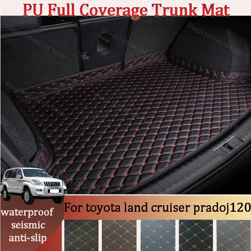 

Customized Car High Edge Trunk mat For Toyota land cruiser pradoj120 2002-2009Car XPE Leather Waterproof Carpet mat Car Interior