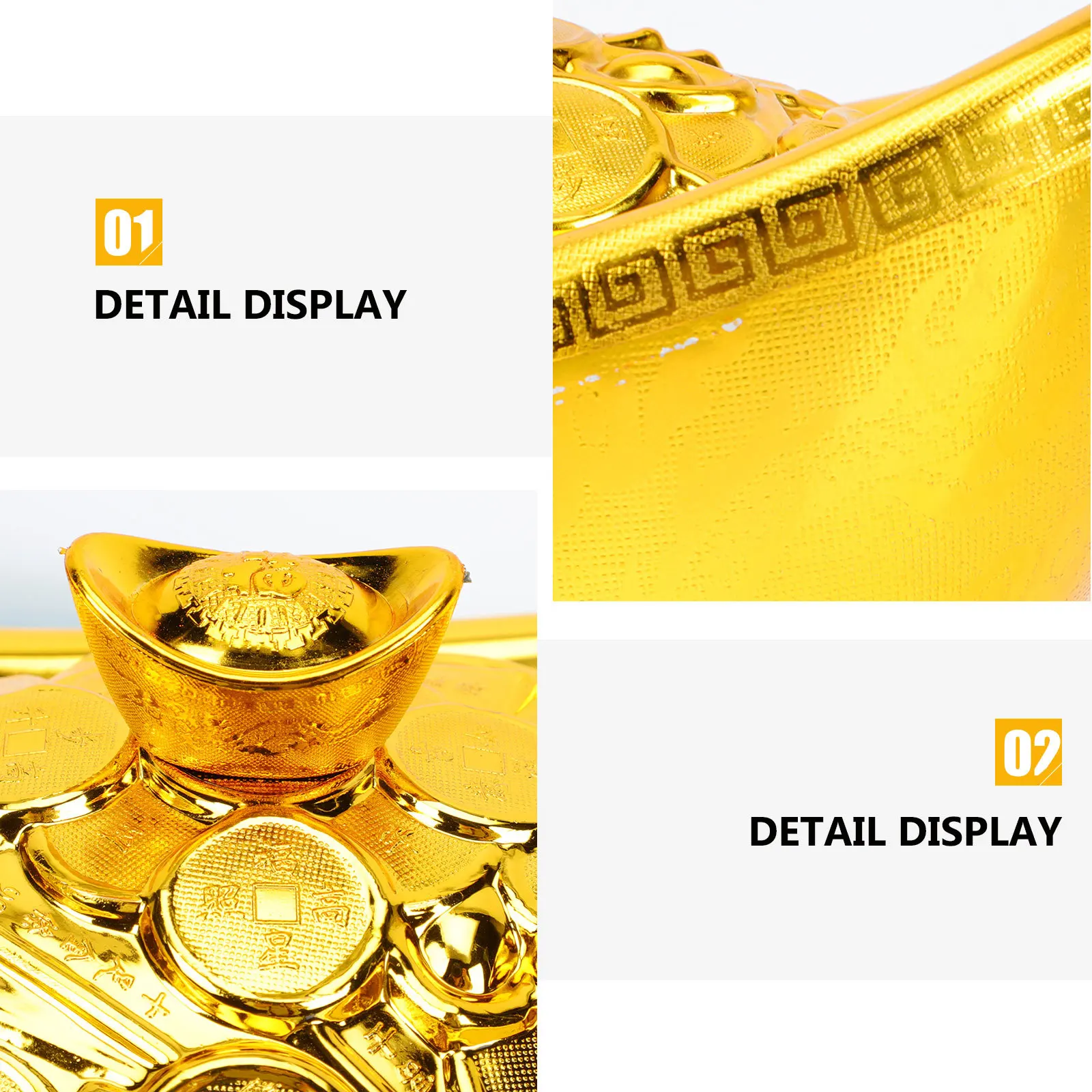 

1Pcs Gold Ingot Ornament Candy Box Stylish Living Room Decor Fine Workmanship High Cost Performance Wedding Gift