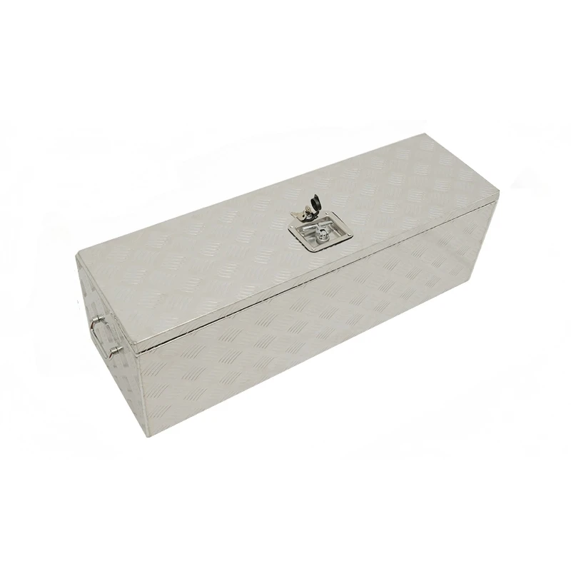 39 Inch Aluminum Alloy Tool Case Sliding Tray Tool Storage Box Heavy Duty Sealed Truck Organize Case Car Storage Box with Lock