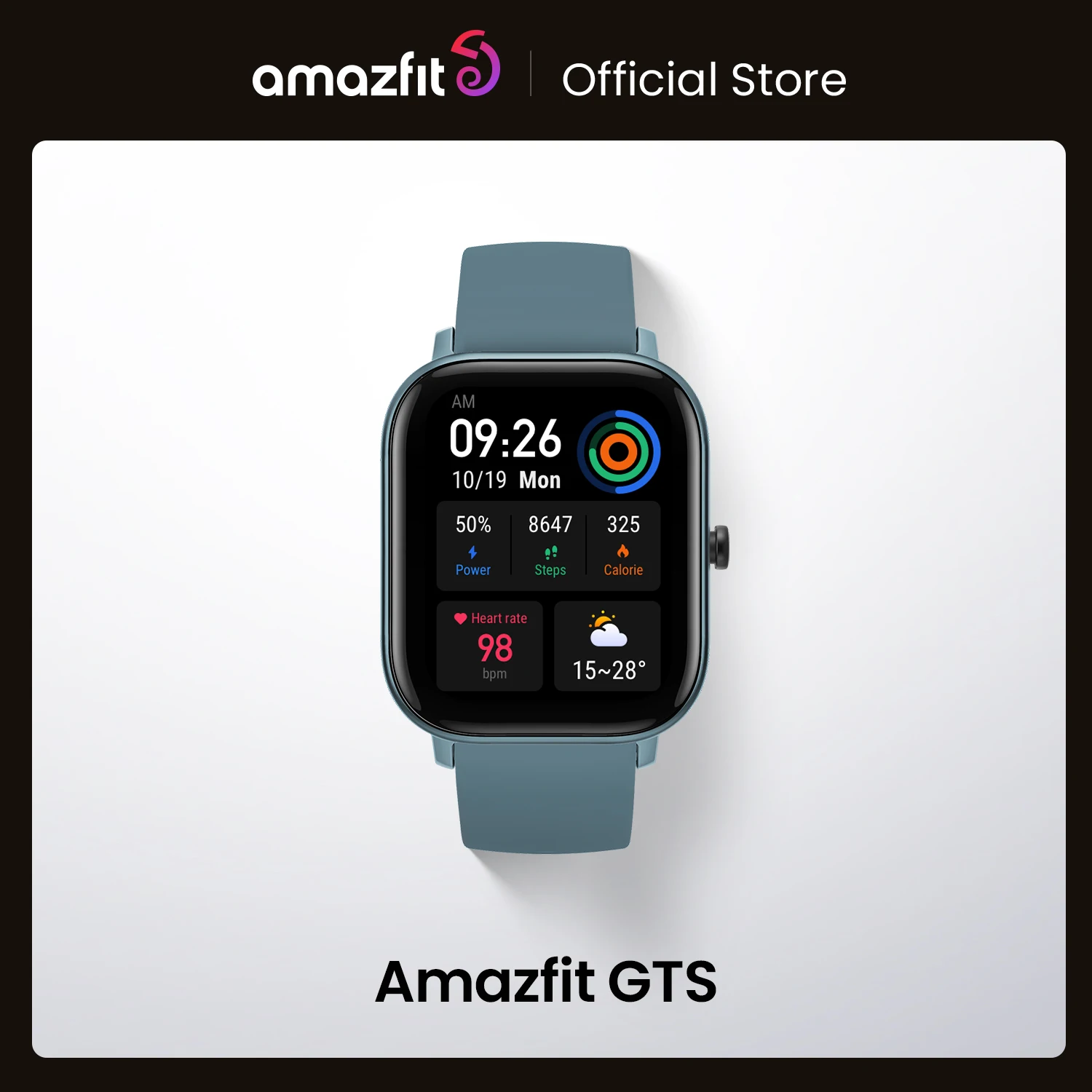 

Восстановленные Смарт-часы Amazfit GTS в наличии, водонепроницаемые умные часы для плавания 5 АТМ, 14 дней без батареи