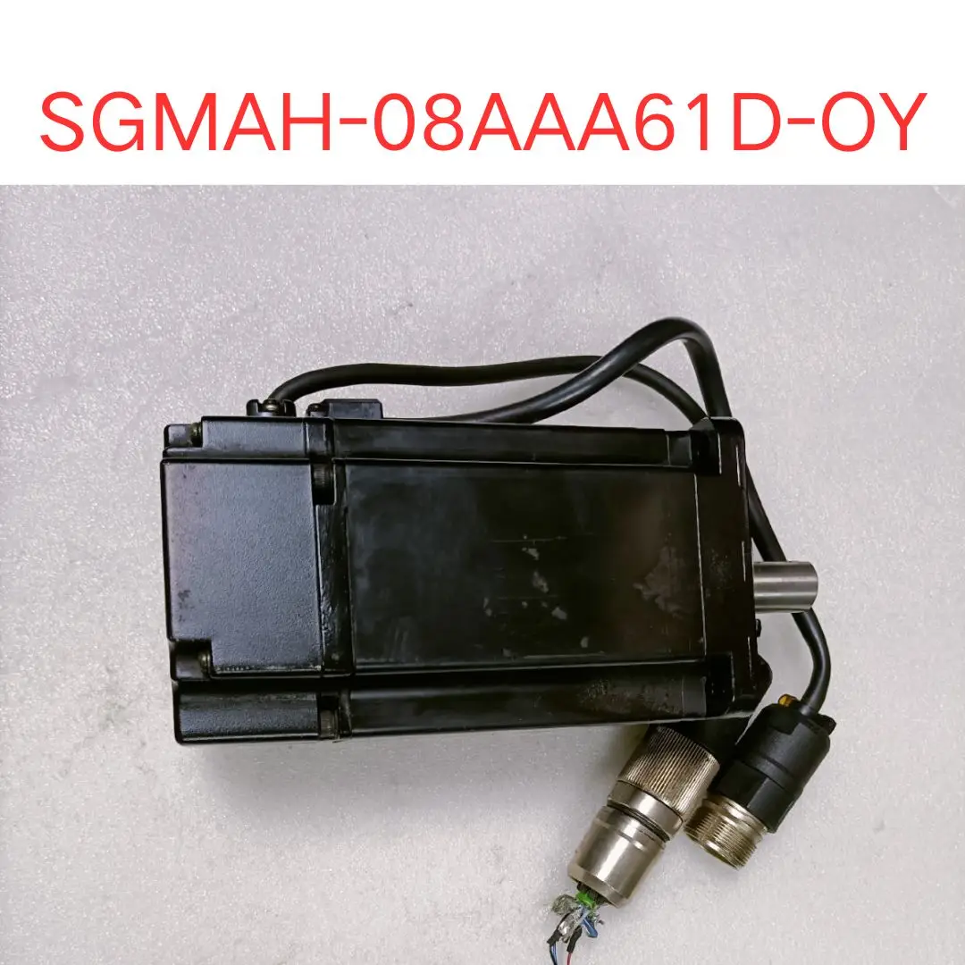 used SGMAH-08AAA61D-OY servo motor 750W SGMAH-08AAA61D-0Y  test OK Fast shipping