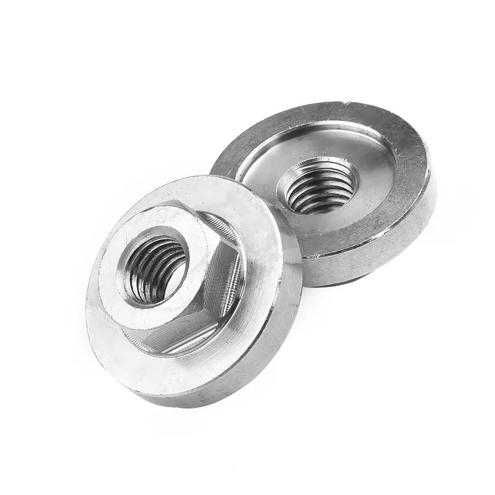 2 Pcs Pressure Plate Cover M10 Thread Hexagon Locking Nut Fitting Tools Flange Nuts For 100 Type Angle Grinder Parts