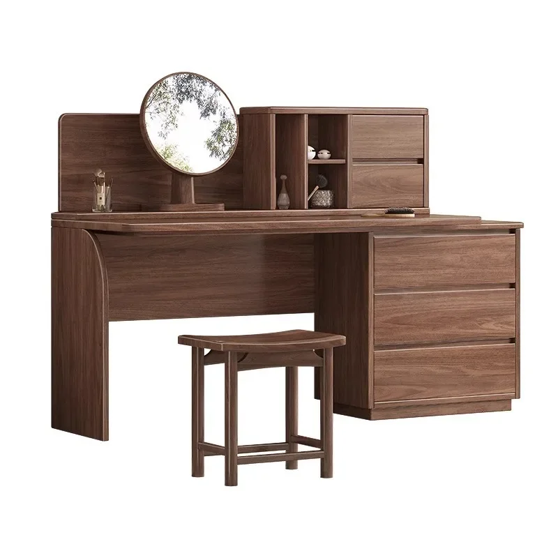 American Solid Wood Walnut Dresser North Mirror