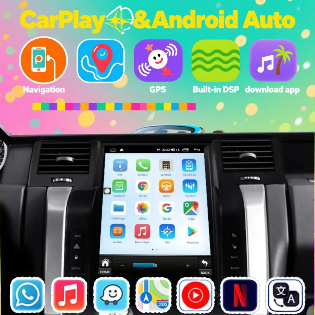 Car Radio For Range Rover Sport 2005 2006 2007 2008 2009 Carplay Android 14 GPS Navi Vertical Screen Multimedia Player GPS