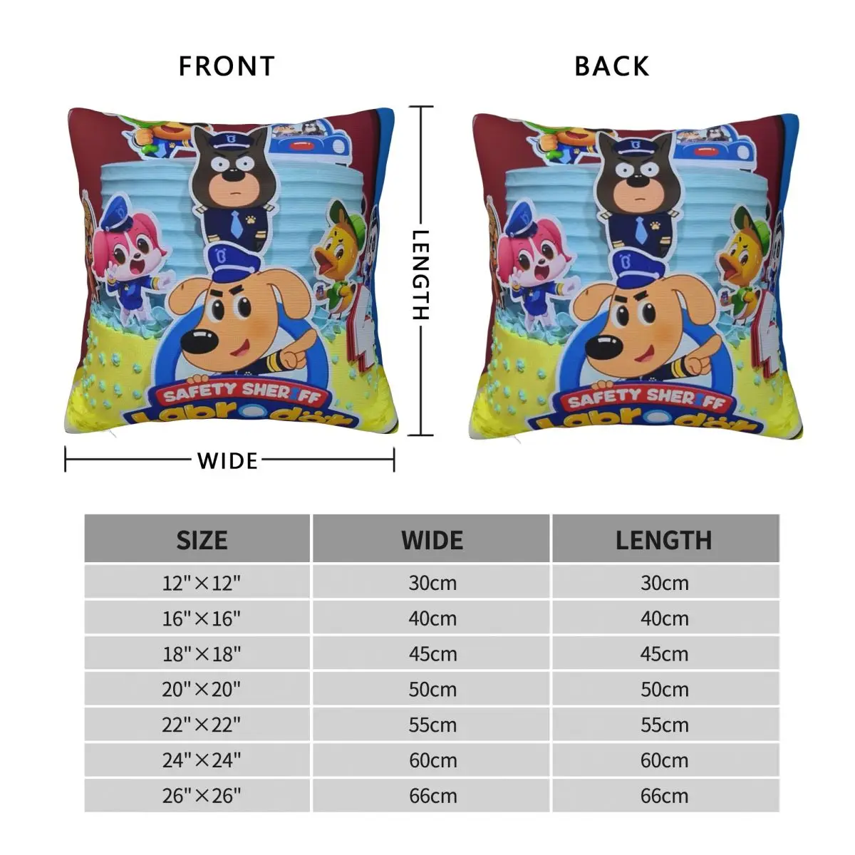 Bolo Detetive Labrador Salete Sheriff Labrador Square Pillowcase Polyester Pillow Cover Comfort Throw Pillow For Home Bedroom