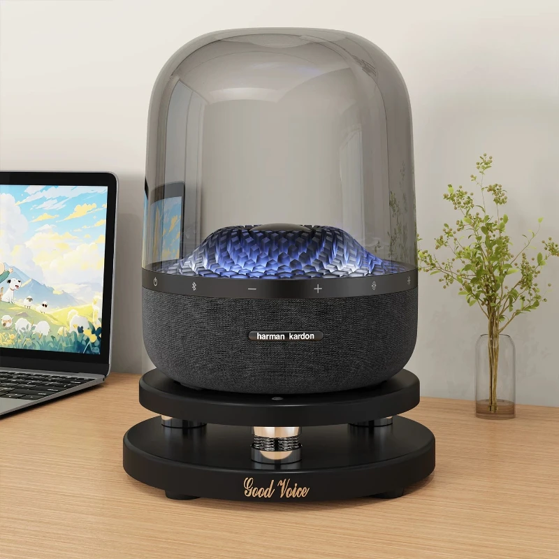 Spring Shock Absorbing Speaker Base Desktop Stand for Harman Kardon Aura Studio 3/4/5.
