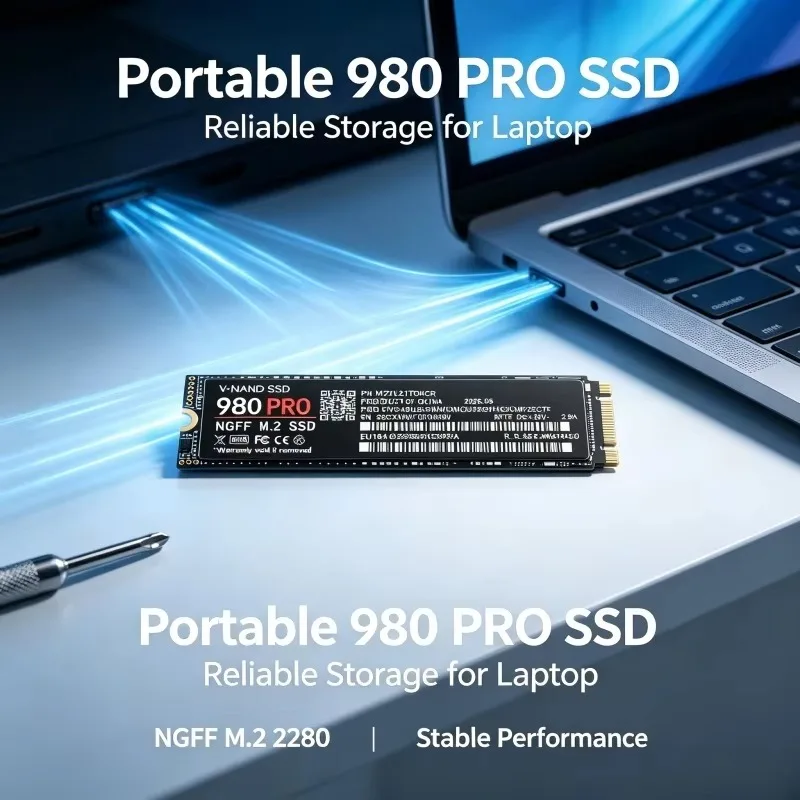 Original 980 PRO M.2 NGFF SSD 2280 Internal Solid State Drive High Speed Storage Disk For Laptop Desktop PC